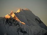 08 Roc Noir Khangsar Kang And Annapurna North Face With Annapurna East, Annapurna Central and Annapurna I Main Summits At Sunrise Climbing From Col Camp To The Chulu Far East Summit 